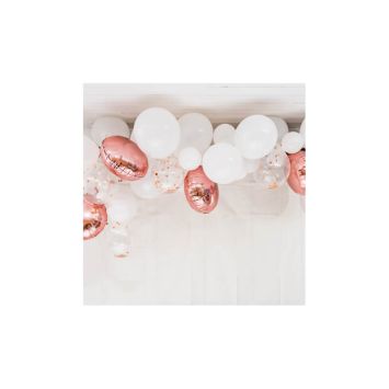 Kit arche à ballons Rose Gold - 50 ballons