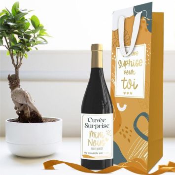 Kit Bouteille Annonce - Cuvée Surprise Mini Nous - Collection Annonce de Grossesse
