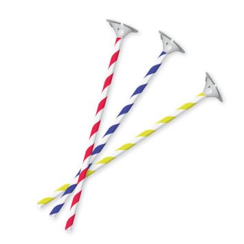 Lot de 10 tiges à ballon en carton biodégradable - 40 cm | jourdefete.com