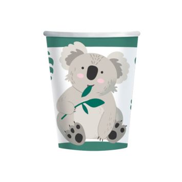 8 gobelets en carton collection koala | jourdefete.com