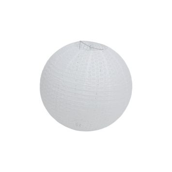 Lanterne en papier blanche avec motifs ajourés | jourdefete.com