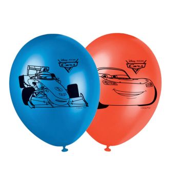 Lot de 8 ballons de baudruche Cars
