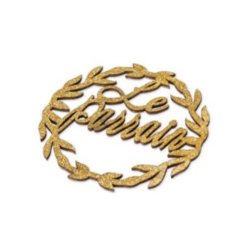 2 Petites Couronnes - Le Parrain - Paillettes Or | jourdefete.com