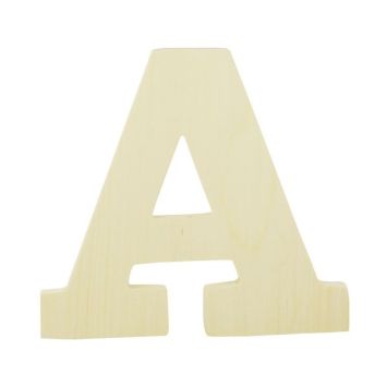 Lettre en bois décorative A 12 cm | jourdefete.com
