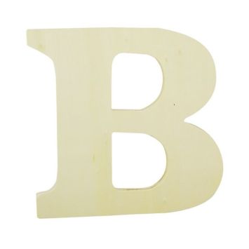 Lettre en bois à décorer - 12 cm - Lettre au choix