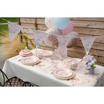 Banderole de 7 fanions - 3 m - Collection Licorne Magique