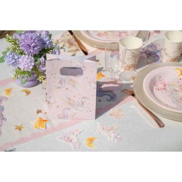6 sachets en papier - 13 x 7 x 18 cm - Collection Licorne Magique
