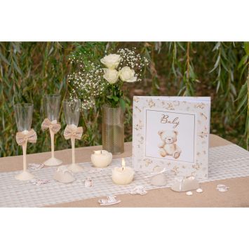 Livre d'or de 20 pages - 24 x 24 cm - Collection Little Teddy