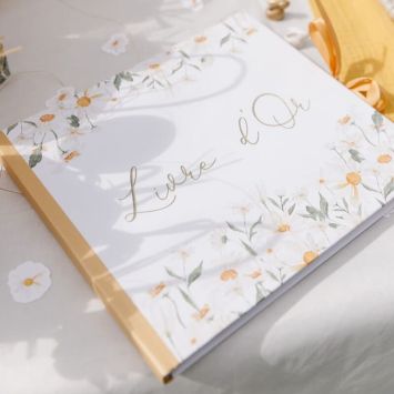 Livre d'or de 68 pages FSC® - 22 x 19 cm - Collection Daisy