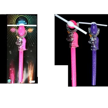 bâton lumineux et sonore de licorne de 39 cm | jourdefete.com