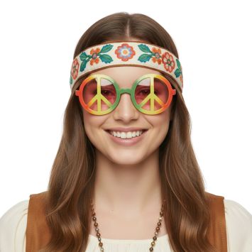 Lunettes d'Hippie "Peace & Love"