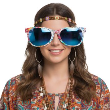 Lunettes géantes multicolores