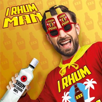 Lunettes humoristiques "I Rhum Man"