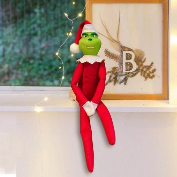 Lutin farceur de Noël - 38 cm - Lutin vert étrange
