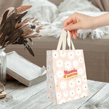 Pochette cadeau "Mamie d'Amour" - Modèle Petit - Collection Mamie d'Amour