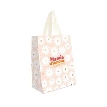 Pochette cadeau "Mamie d'Amour" - Modèle Petit - Collection Mamie d'Amour
