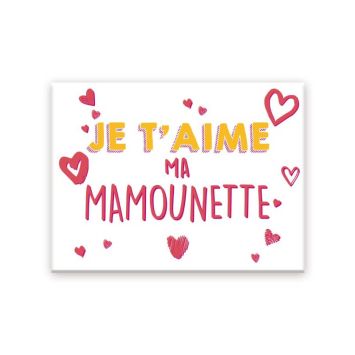 Magnet je t'aime ma mamounette | jourdefete.com