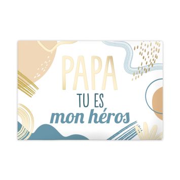 Magnet "Papa, tu es mon héros"