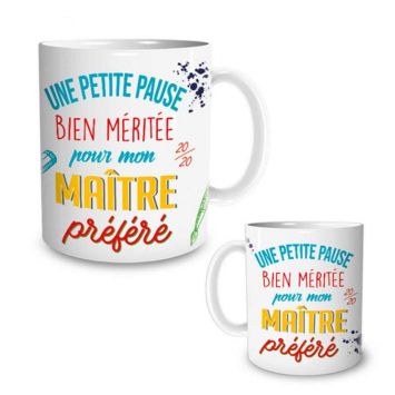 mug-pause-bien-meritee-cadeau-maitre-prefere|jourdefete.com