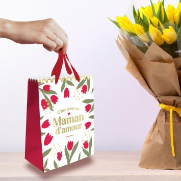 Pochette cadeau "Maman d'Amour" - Modèle Petit - Collection Maman d'Amour