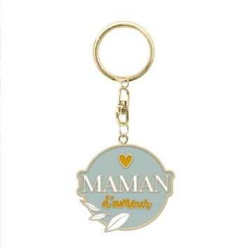 Porte-Clé en métal Maman d'amour