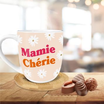 Coffret Tasse à café "Mamie Chérie" - Collection Mamie d'Amour