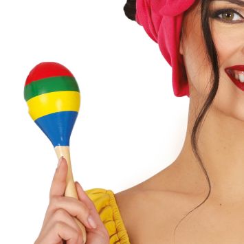 Maraca en bois - 20 cm