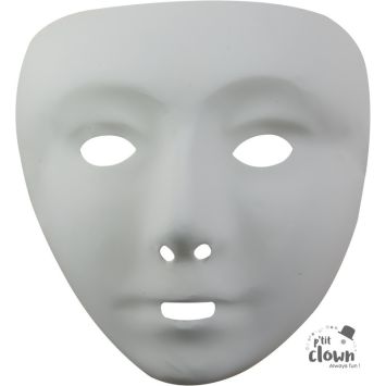 Masque blanc de visage de fille à peindre