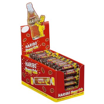 Méga-roulette de bonbons gélifiés - Happy Cola - HARIBO - 45 g