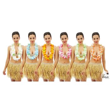 Collier hawaïen de fleurs en plusieurs coloris | jourdefete.com