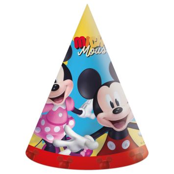 Chapeaux anniversaire Mickey et Minnie Jump into Fun x6 | jourdefete.com