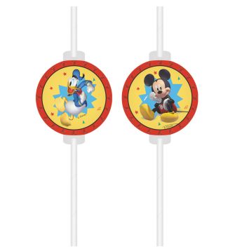 Paille Médaillon Mickey et Donald Disney pour décoration d’anniversaire enfant | jourdefete.com
