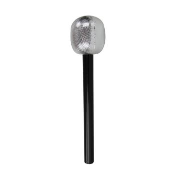Microphone factice argenté