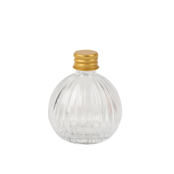Mignonnette en verre avec bouchon en or - Lise - 50 ml