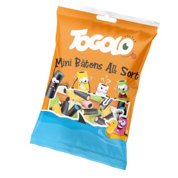 Sachet de bonbons gélifiés - Mini Bâtons - TOGOLO - 125 g