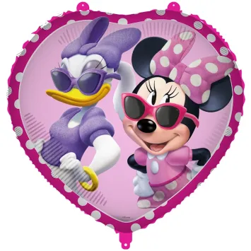 Ballon en aluminium en forme de cœur - Diamètre 46 cm - Minnie™