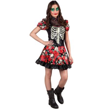 Costume Day Of The Dead Ado Fille - 14-16 ans