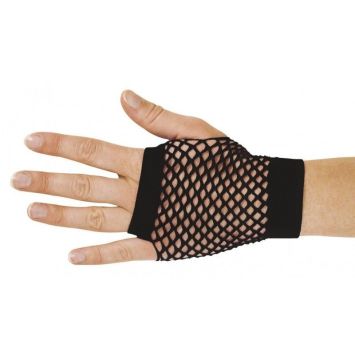 Mitaines résille noir élégantes et stylées | jourdefete.com