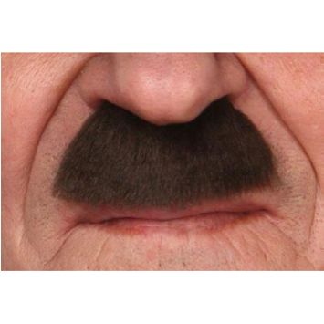 Moustache "Chaplin" - Brun