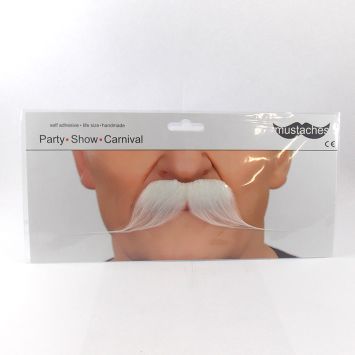 Moustache "Dandy" - Blanc