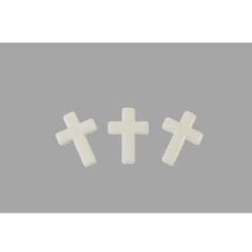Sachet de 10 Croix Communion Baptême - Ivoire