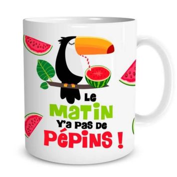 Mug Toucan - Le Matin Pas de Pepins | jourdefete.com