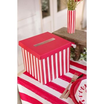 Urne en carton - 20 x 20 cm - Collection Mix & Match - Couleur au choix
