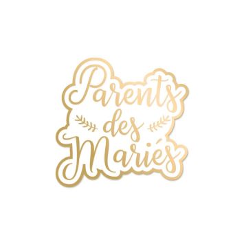 Broche "Parents des mariés" | jourdefete.com