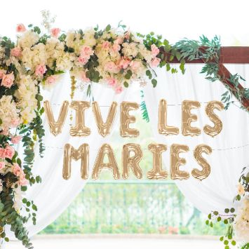 Guirlande de ballons " Vive les mariés " 