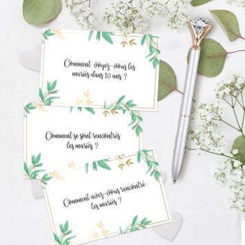 Jeu Lanceur de discussions de mariage - Vive les mariés