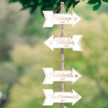 Pack de Flèches Directionnelles de Mariage - Vive les mariés