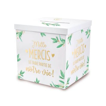 Urne "Mille mercis de faire partie de notre vie" | jourdefete.com