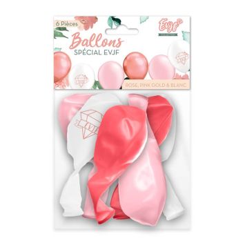 6 ballons EVJF | jourdefete.com