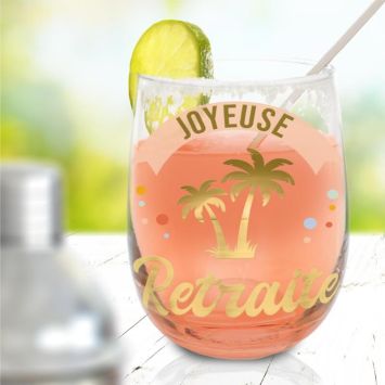 Verre rond - Joyeuse Retraite